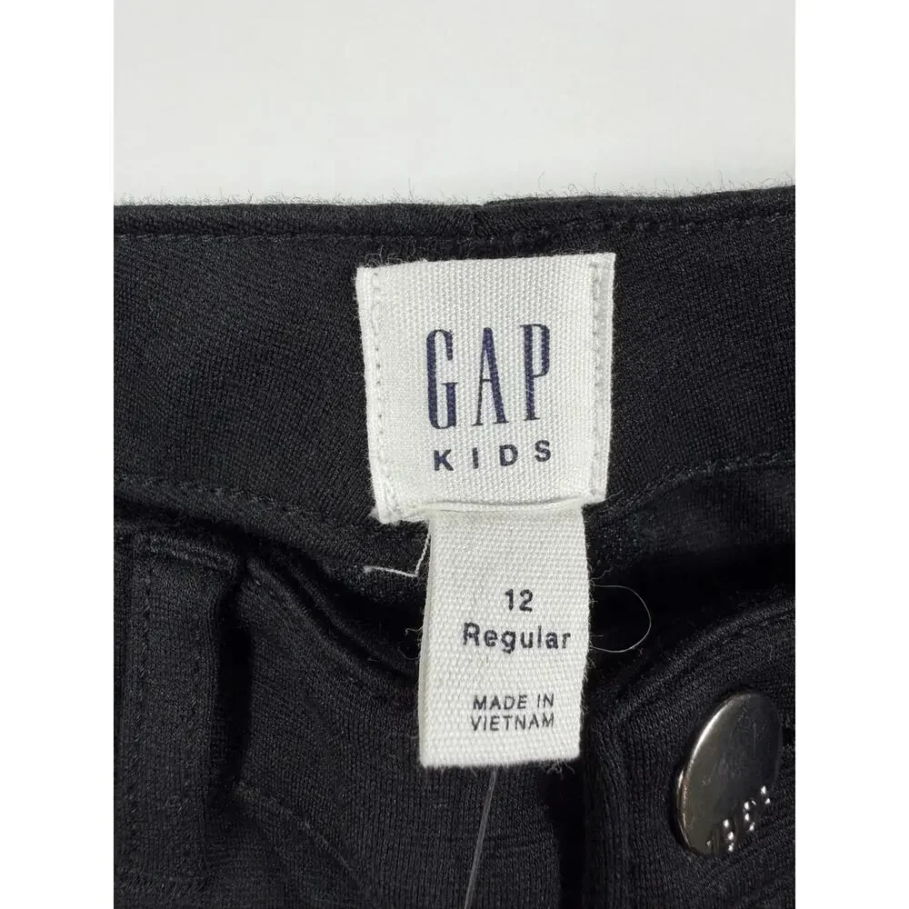 NEW Gap Kids Black Pull-On Jeggings Size 12 Regular